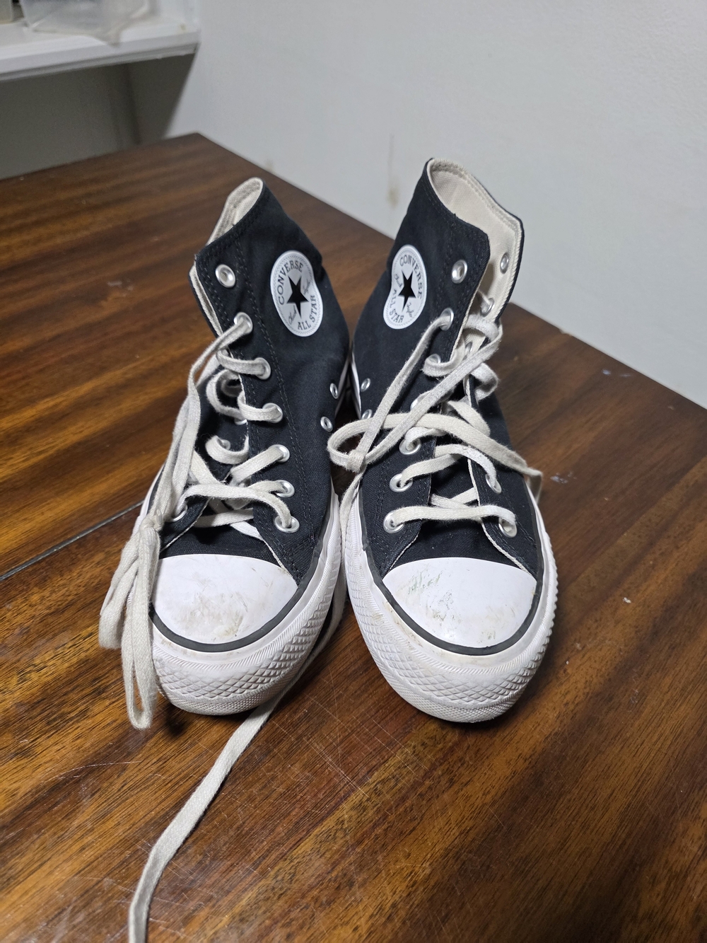 Converse Chuck Taylor All Star Lift Platform High Top Sneakers Black & White US